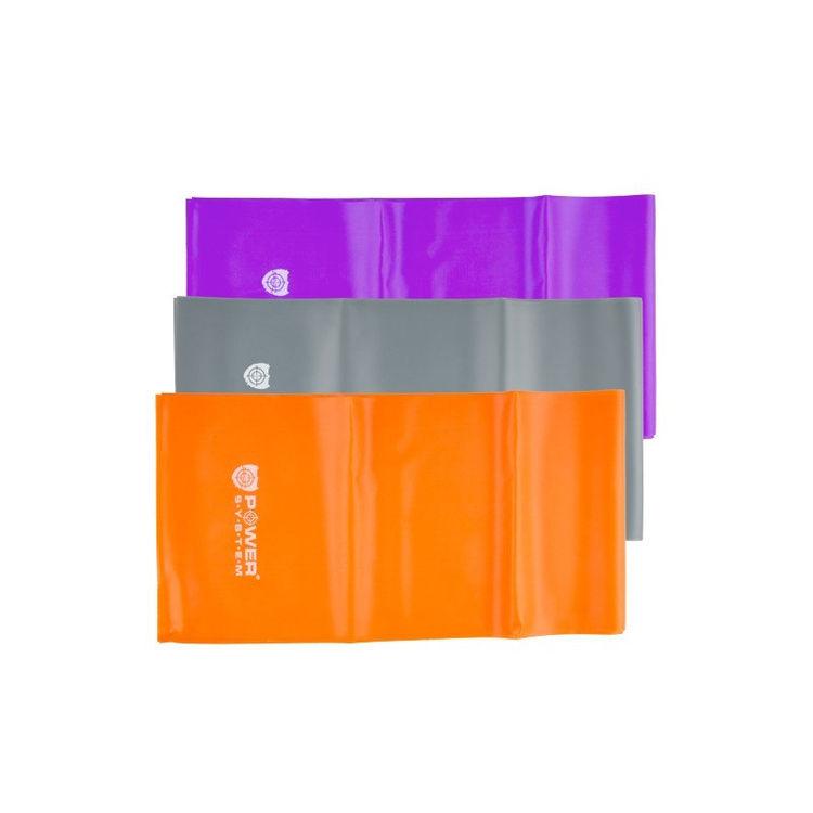 Набір стрічки (комплект 3шт) Еспандер POWER SYSTEM PS-4007 ESISTANCE BAND SET, фото 1