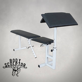 Лавка для жима регульована до 200 кг / Приставка Скотта