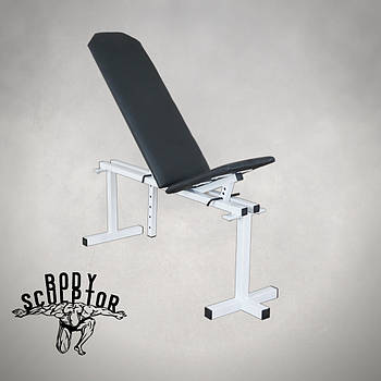 Лавка для жима регульована до 200 кг Біла