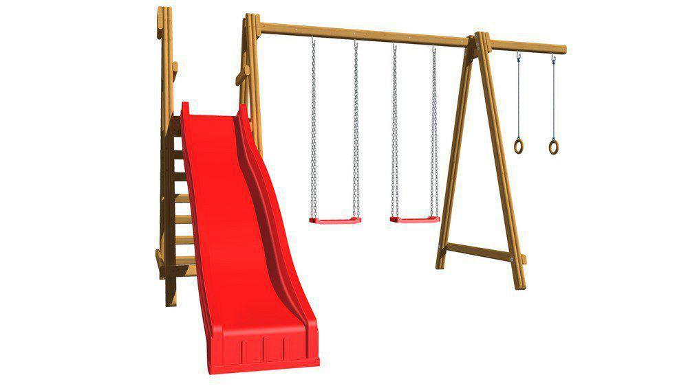 Детский Игровой Комплекс с Качелями и Горкой "SportBaby-3" ТМ SportBaby ...
