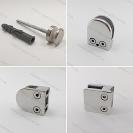 Стійки та тримачі скла