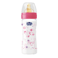 Пляшка пластикова Chicco Well-Being 250 мл. 2+ міс соска латекс 70722.10.04