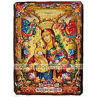 Неувядаемый Цвет Икона Пресвятой Богородицы ,икона на дереве 130х170 мм