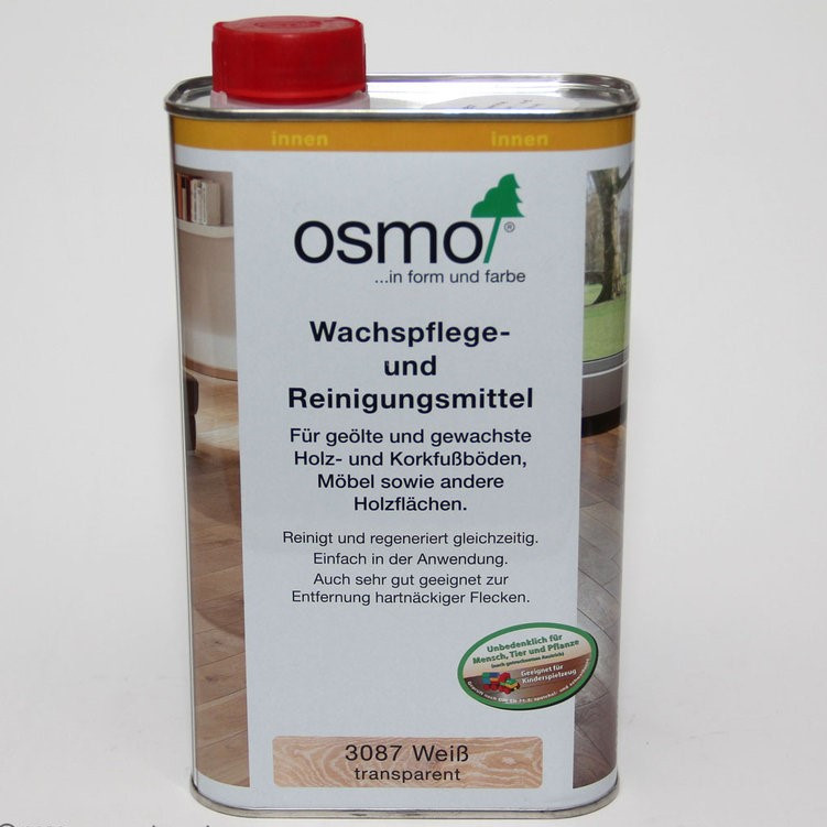 Засіб для догляду та очищення деревини OSMO WACHSPFLEGE UND REINIGUNGSMITTEL. Об'єм 1 л.