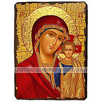 Казанская Икона Пресвятой Богородицы ,икона на дереве 130х170 мм