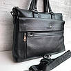 Чоловічий шкіряний діловий портфель Mont Blanc, фото 2