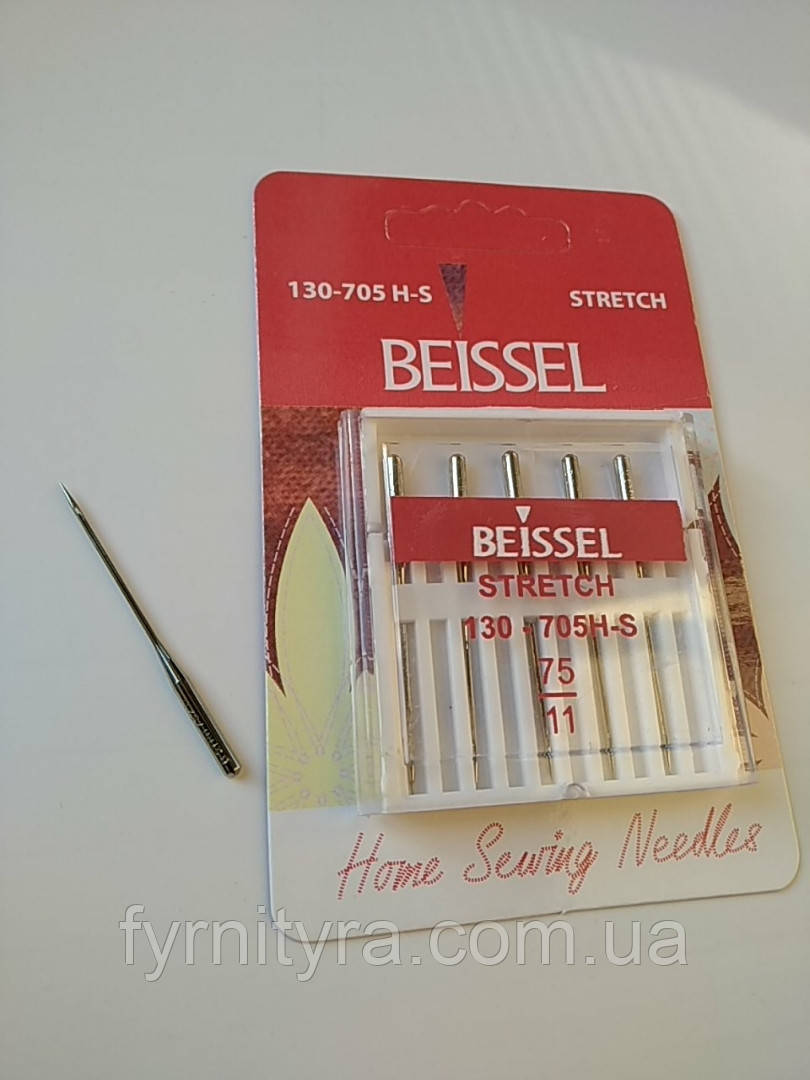 75/11Beissel"STRETCH для побутових швейних машин " пр-во Німеччина(уп5 голок)