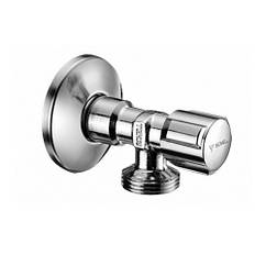 Вентиль кран приладовий кутовий Schell 1/2х1/2, хром