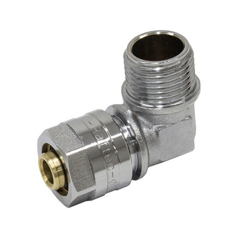 Коліно обжимное Raftec 16x1/2" з зовнішньою різьбою, фото 1