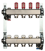 Коллектор с расходомерами Herz 3l/min-TS, 5 отводов 1863205