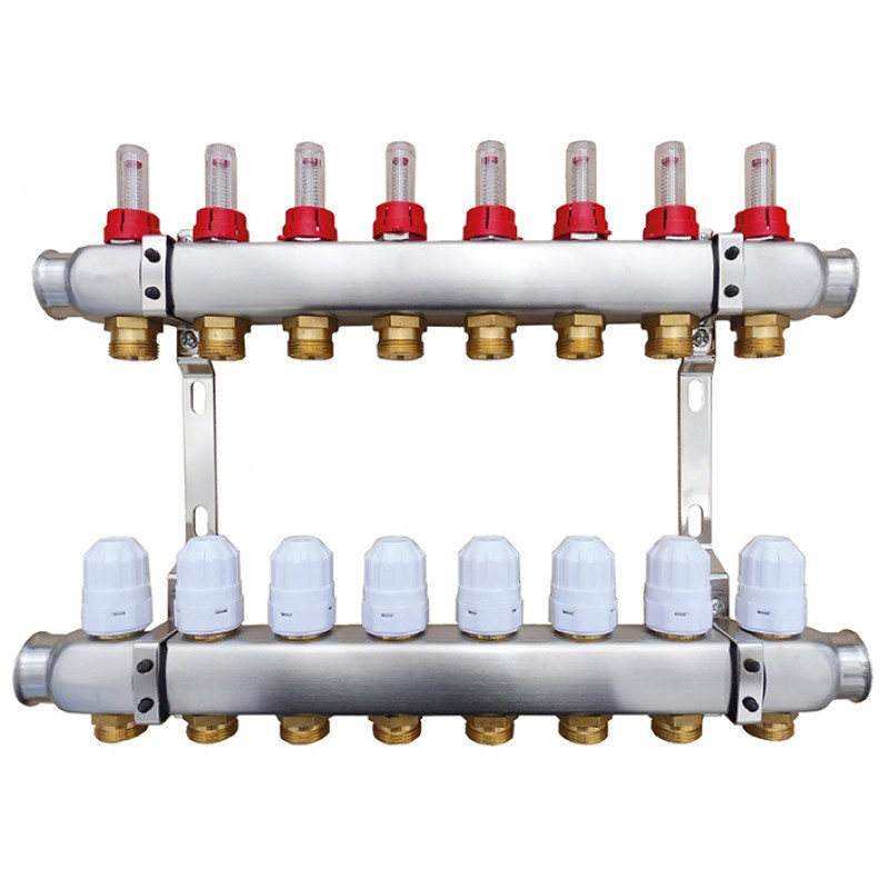 Колекторний блок Raftec RC03-06 з витратомірами, фото 1