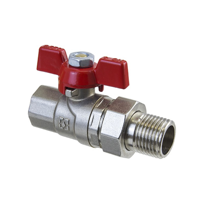 Кран кульовий з накидною гайкою Raftec Red 3/4" CSA-021