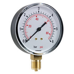 Манометр вертикальний Cewal d63 1/4" 6 бар