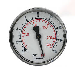 Манометр фронтальний Cewal d63 1/4" 16 бар
