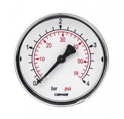 Манометр фронтальний Cewal d63 1/4" 4 бар