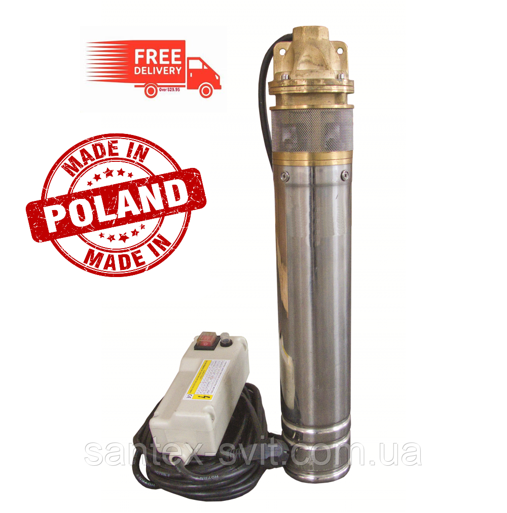 Глибинний насос  4SKM100 Poland 61м.