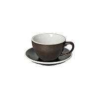 Чашка и блюдце для латте Loveramics Egg Café Latte Cup & Saucer (Gunpowder) (300 мл)