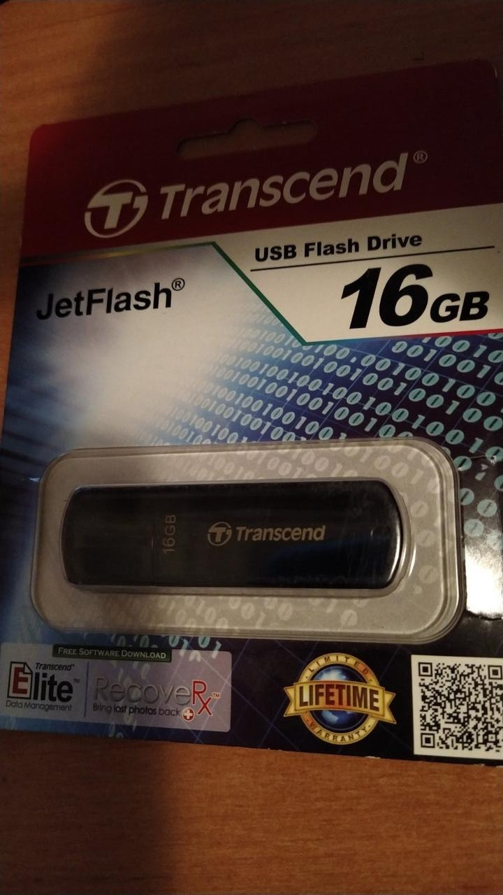 Флешка USB 2. 0 Flash Drive Transcend Jet. Flash 300 16GB