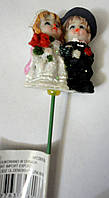 Декор на паличці для квітів керамічна Весілля