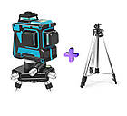 Аналог Bosch GLL 3-80G ▷Зелений промінь 50 м ▷Лазерний нівелір HILDA 3D 3x360° + Штатив 1.2 м у подарунок!, фото 2