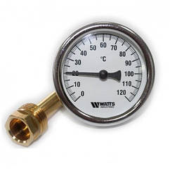 Термометр Watts T63/50 (F+R801 OR 63mm 0-120°C) біметалічний