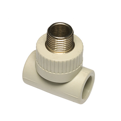 Трійник Wavin Ekoplastik 20х1/2" з металевою зовнішньою різзю