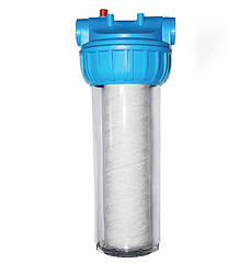 Фільтр-колба Bio+ systems SL10-3K 3-х комп. 3/4" + ключ, планка + шнурковий картридж 60мм NEW