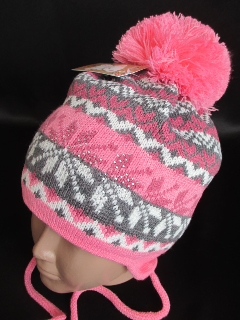 Красиві зимові шапки для дівчаток.