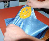 Термотрансферний плівка для термопереноса Глянсовий колір Фуксія 10х25см, фото 6