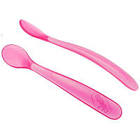 Набір м'яких ложок Chicco 2 штуки 6+ Рожевий 06828.11
