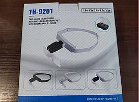 Лупа бінокулярні зі світлодіодною підсвіткою TH-9201
