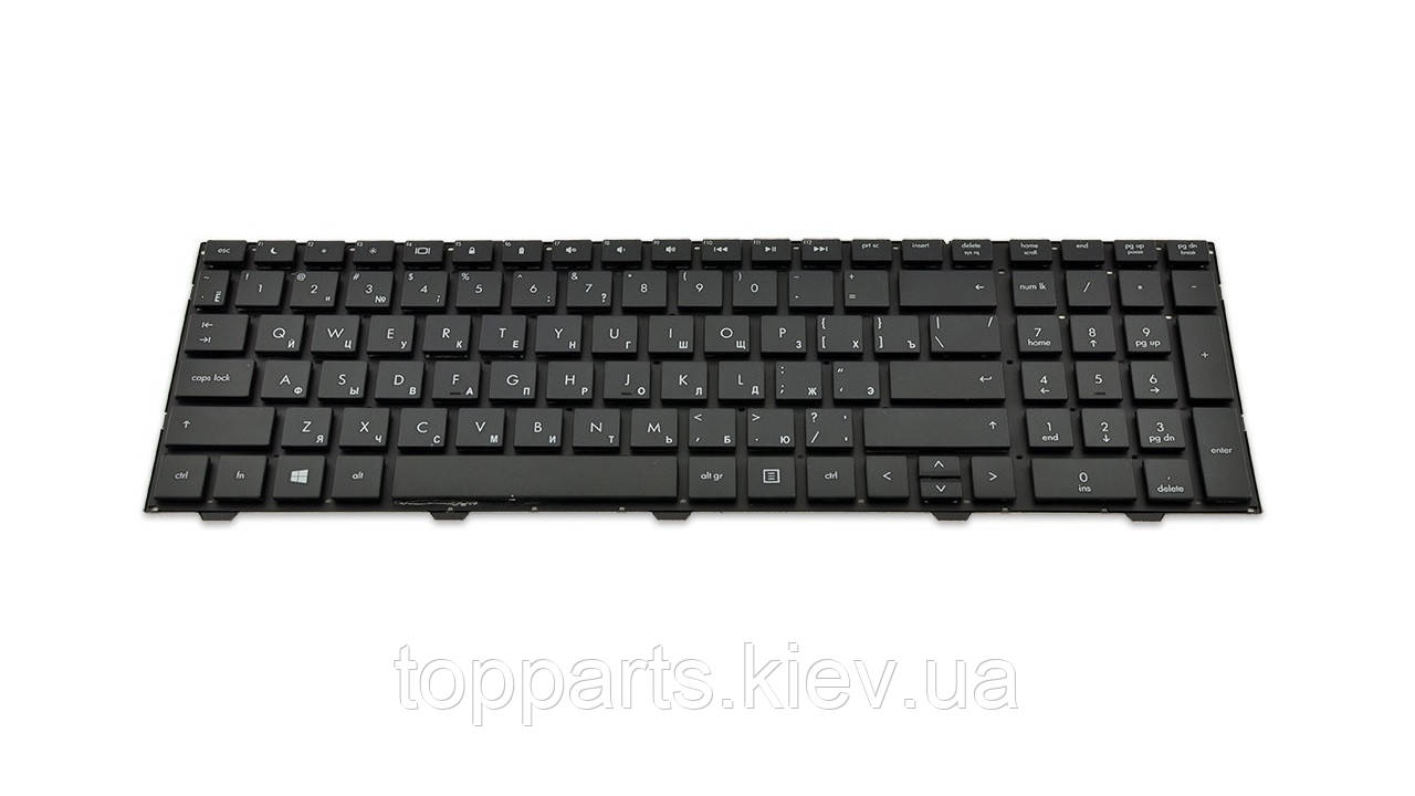 Клавіатура для ноутбуків HP ProBook 4540s, 4545s, 4740s чорна без рамки RU/US