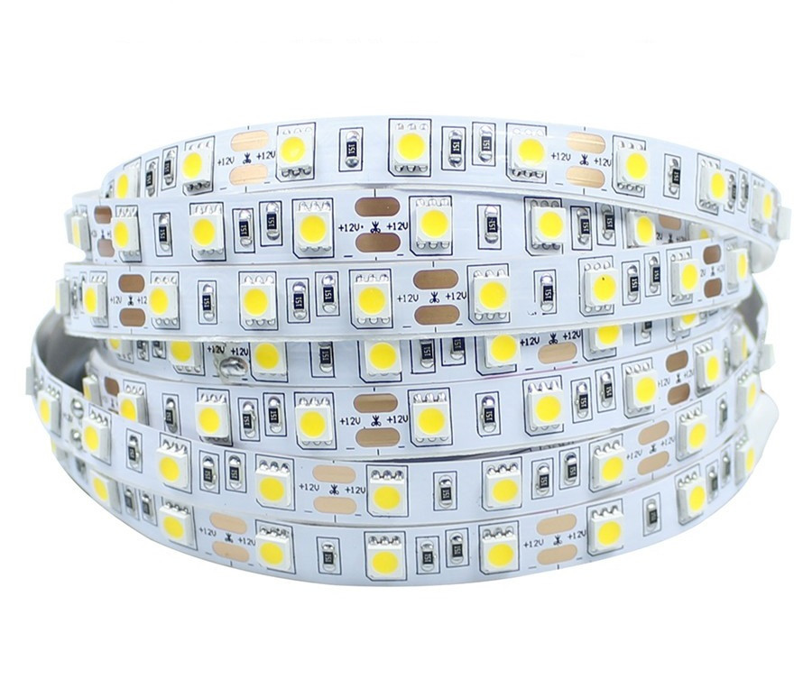 Світлодіодна стрічка LEDTech smd 5050 60led/м 12v ip20 білий стандарт
