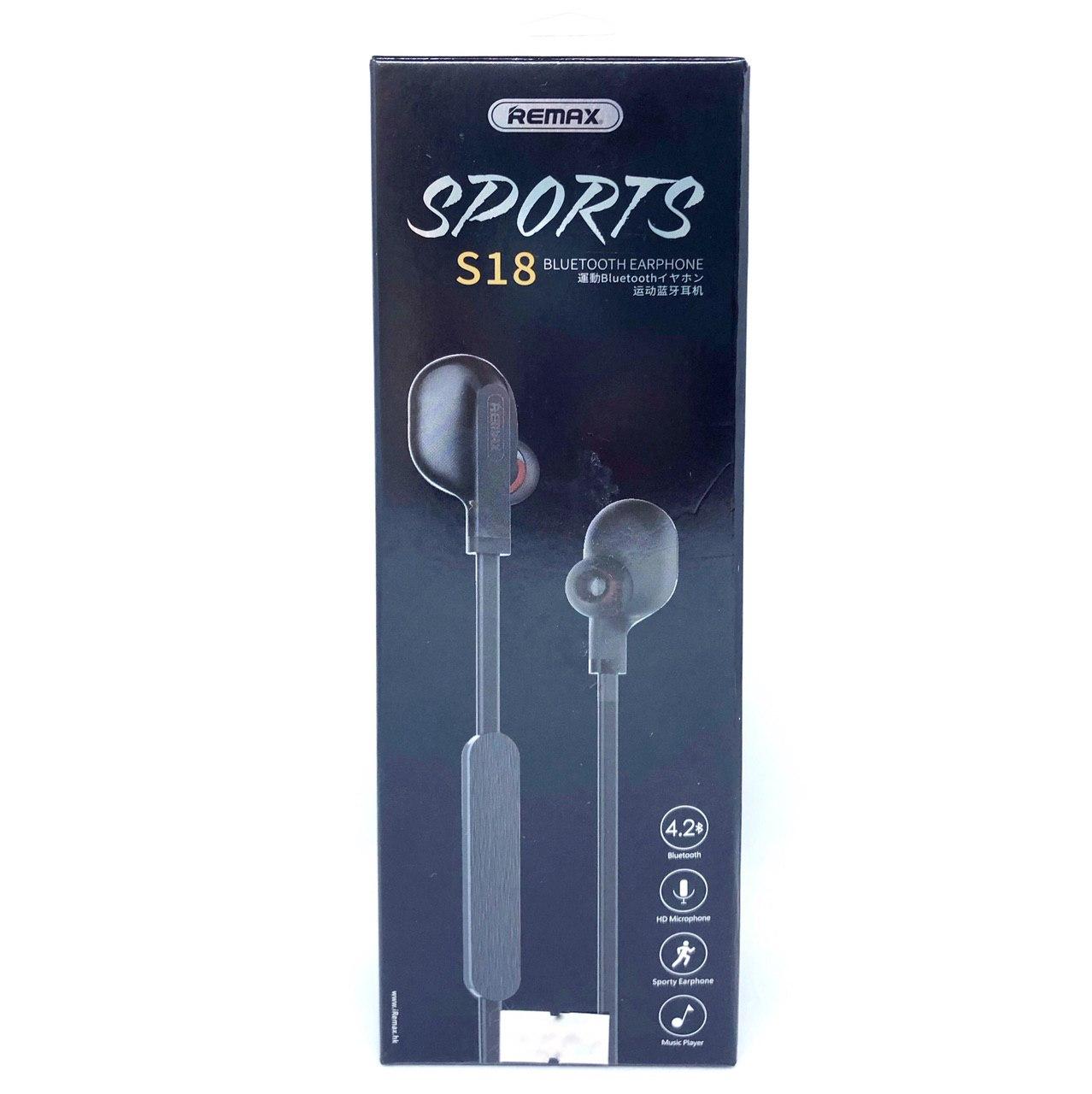 Навушники вакуумні Bluetooth Earphone Sports Remax RB-S18, фото 1