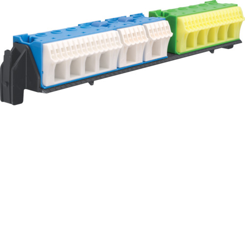 Тримач з клемами PE/N: 21xN+20xPE/3xN+6xPE
