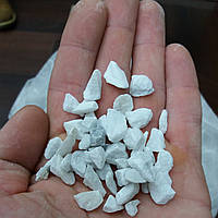 Біла мармурова крихта мікрокальцит 5-10 мм. Пакування 5кг