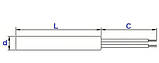 ТЕНП 18 12/0,5-Н-220 — патронний ТЕН 500 Вт 220 В, неіржавка сталь, d = 12.0 мм, L = 100 мм, C = 250 мм, фото 2