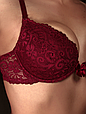Бюстгальтер Acousma A6492BCH оптом, чашка B, колір Бордовий, фото 2