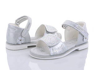 Сріблясті ошатні сандалії на дівчинку Clibee AB29 Розміри 26
