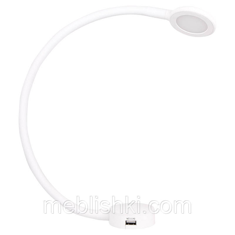 LED-світильник MODUS сенсорний, 2 USB, 12 В, 2,1 Вт, 3000 K, білий софт тач
