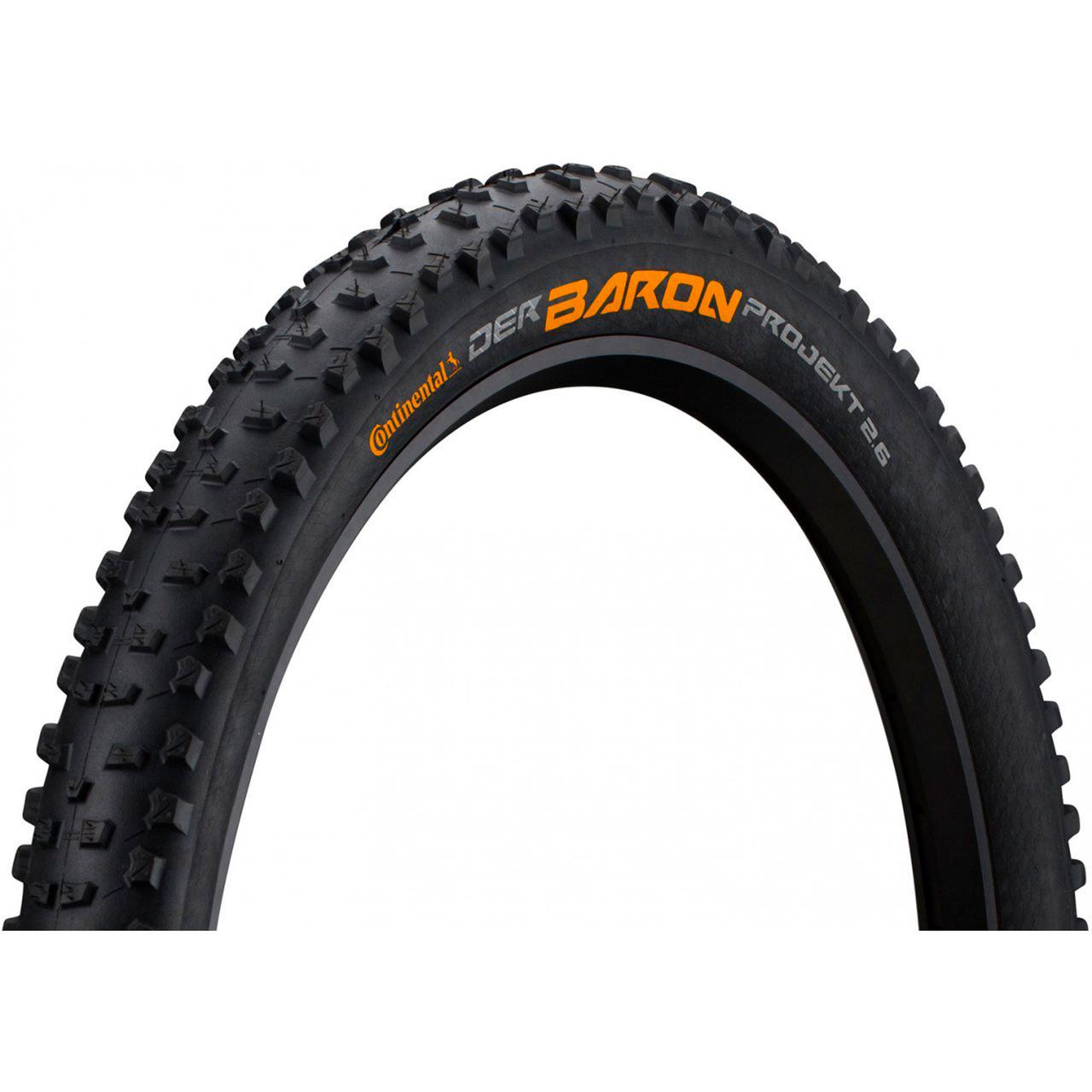 Покришка Continental Der Baron Projekt 27.5"x2.6, Фолдінга, Tubeless, ProTection Apex, Skin, фото 1