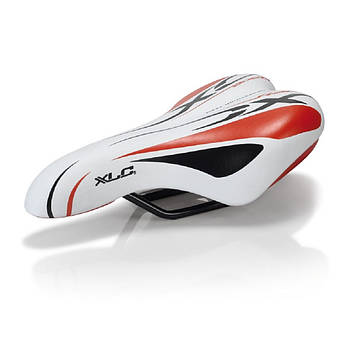 Сідло XLC SA-C01, підліткове, 245x150 мм, біло-червоне, 312г