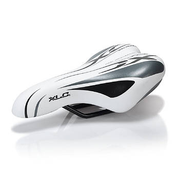 Сідло XLC SA-C01, підліткове, 245x150 мм, біло-сіре, 312г