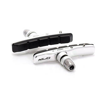 Гальмівні колодки V-Brake XLC BS-V02, 4 шт., 72 мм, картридж, чорн-срібні