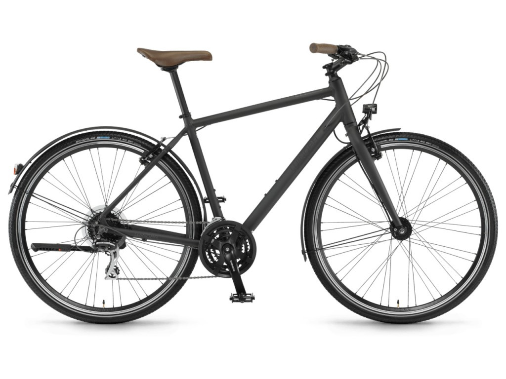 Велосипед Winora Flitzer men 28" 24-G Acera, рама 56 см, чорний матовий, 2021, фото 1
