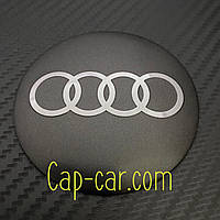 3D Наклейки для дисків з емблемою Audi (Ауді) 65 мм. Метал Ціна вказана за комплект наклейок із 4 штук.