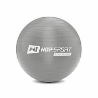 Фитбол мяч для фитнеса + насос Hop-Sport 45cm HS-R045YB серый