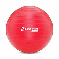 Фітбол м'яч для фітнесу + насос Hop-Sport 65cm HS-R065YB червоний