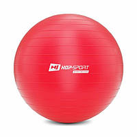 Фитбол мяч для фитнеса + насос Hop-Sport 75cm HS-R075YB красный