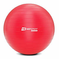 Фитбол мяч для фитнеса + насос Hop-Sport 85cm HS-R085YB красный